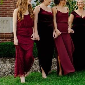 Revelry Bridesmaid Dress // Burgundy & Velvet // 8